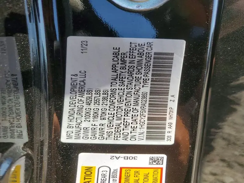 2024 HONDA ACCORD HYBRID SPORT  