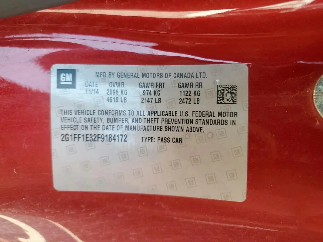 2015 CHEVROLET CAMARO LT  