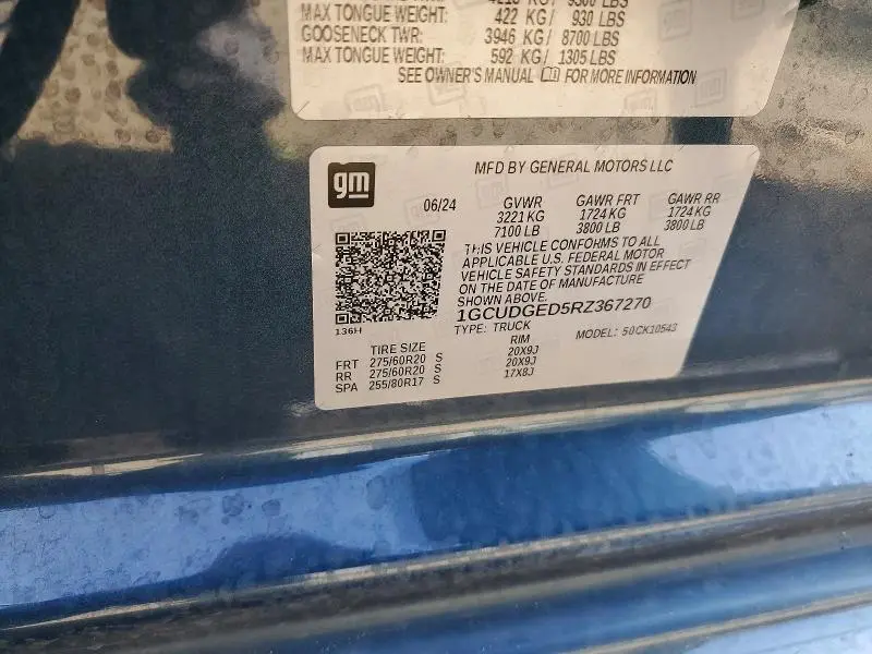 2024 CHEVROLET SILVERADO K1500 LTZ  
