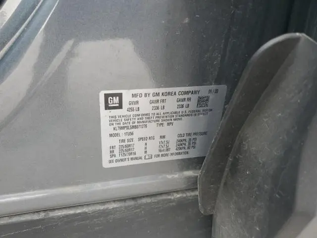 2021 CHEVROLET TRAILBLAZER LT  