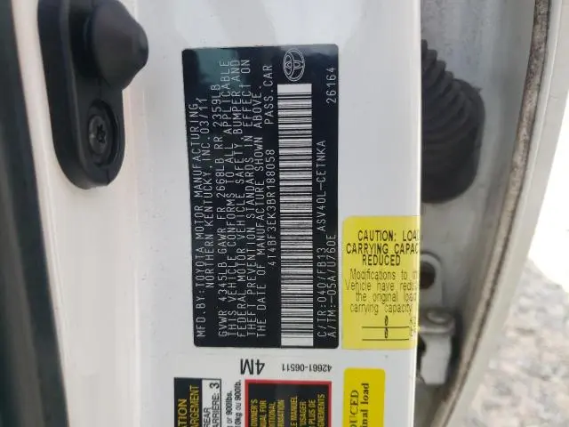 2011 TOYOTA CAMRY BASE