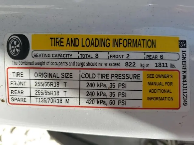 2018 CHEVROLET TRAVERSE LS  