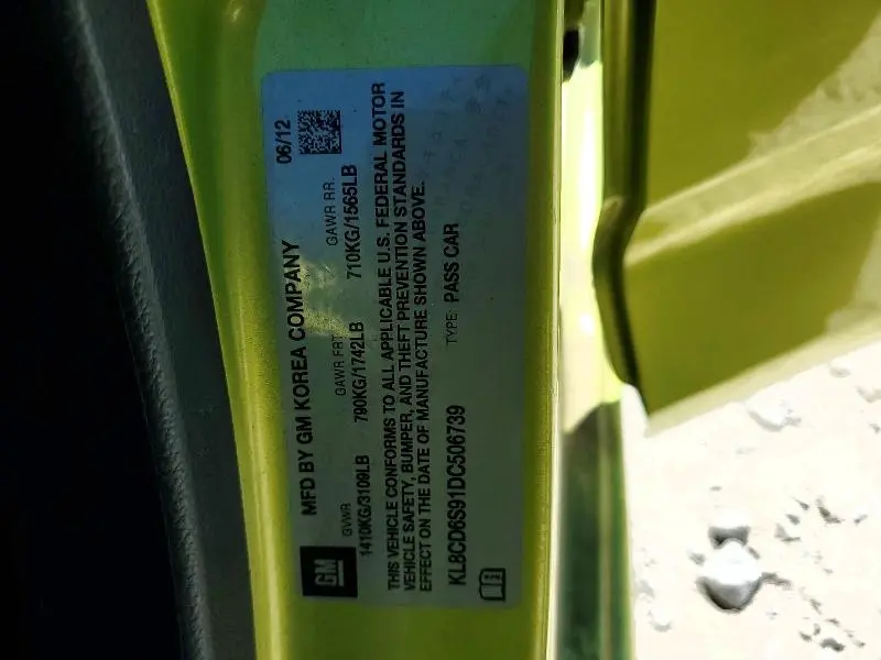 2013 CHEVROLET SPARK 1LT  