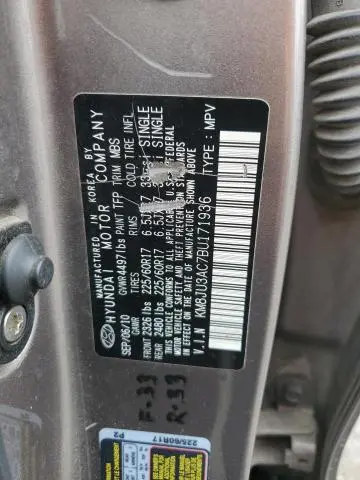 2011 HYUNDAI TUCSON GLS  