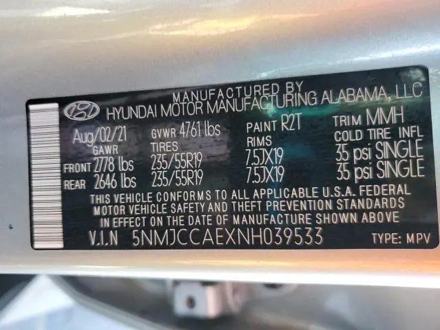 2022 HYUNDAI TUCSON SEL  