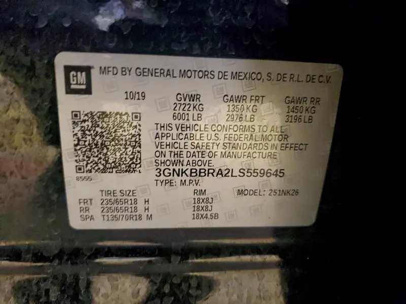 2020 CHEVROLET BLAZER 1LT  