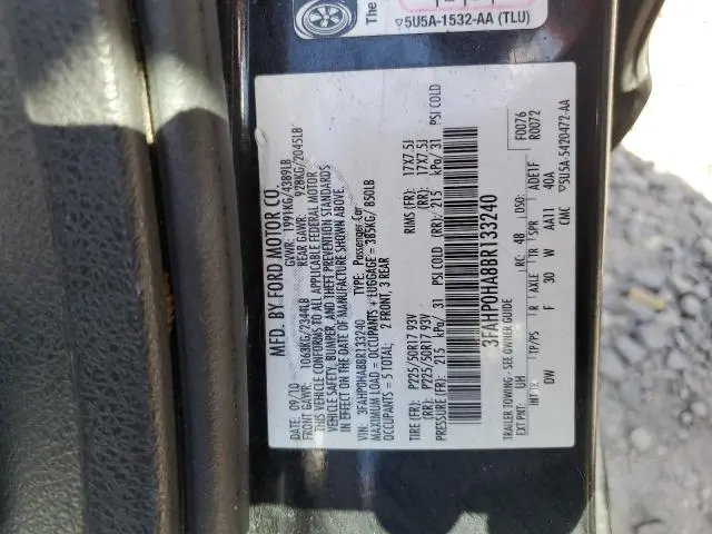 2011 FORD FUSION SE  