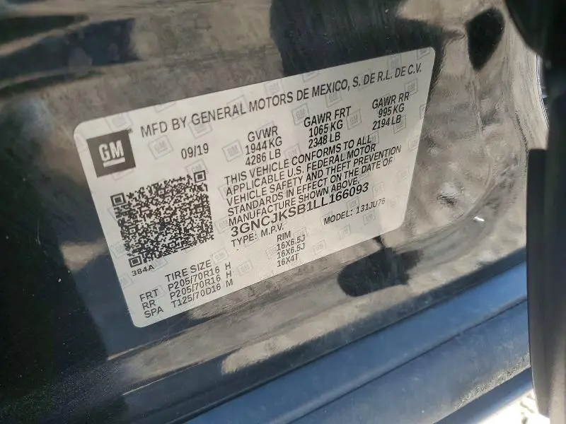 2020 CHEVROLET TRAX LS  
