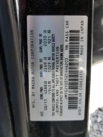 2016 MAZDA 6 SPORT  