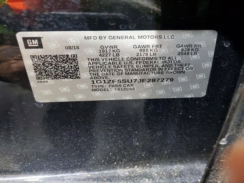 2018 CHEVROLET MALIBU HYBRID  