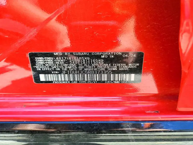 2024 SUBARU IMPREZA RS  