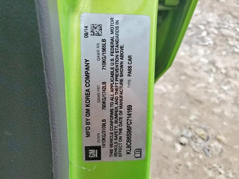 2015 CHEVROLET SPARK LS  