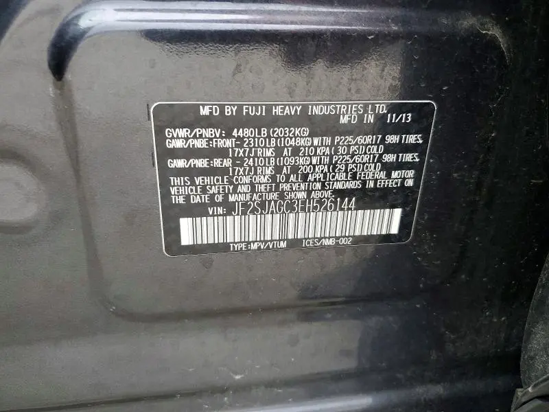 2014 SUBARU FORESTER 2.5I PREMIUM  