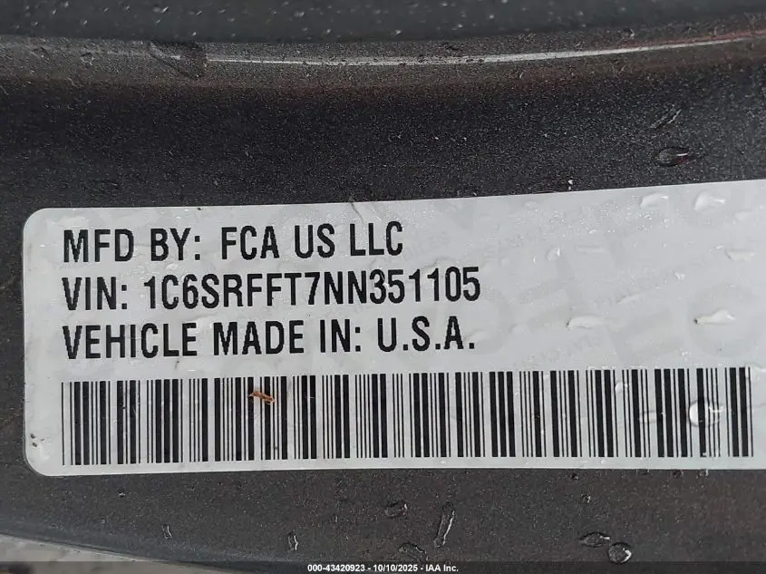 2022 RAM 1500 BIG HORN  4X4 5'7 BOX