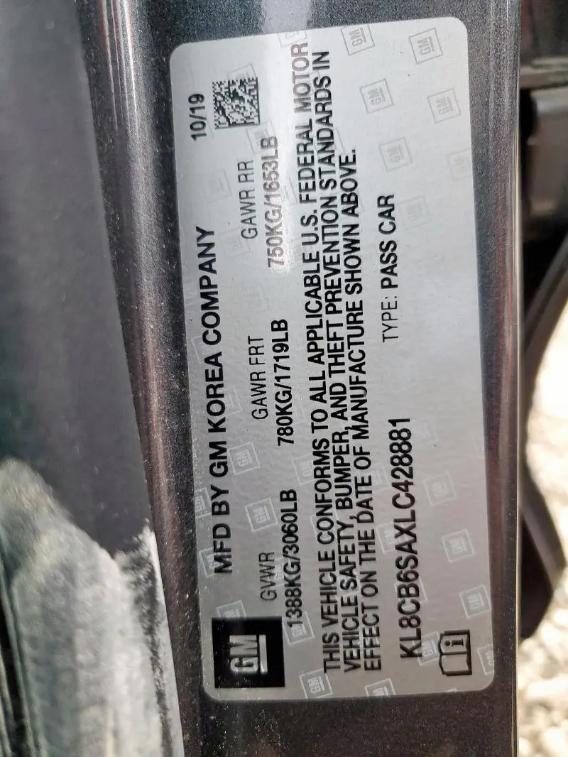 2020 CHEVROLET SPARK LS  