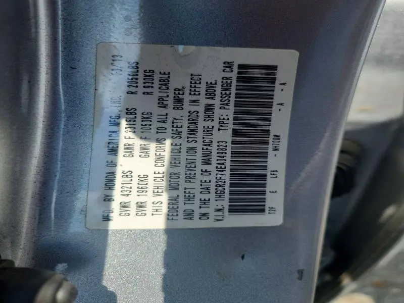 2014 HONDA ACCORD EX  