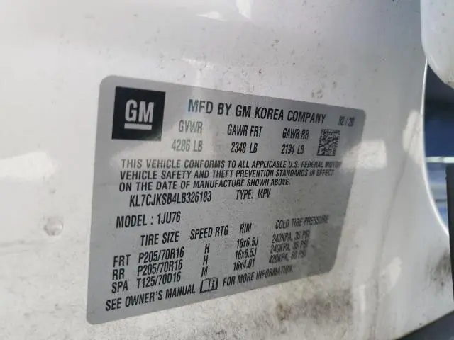 2020 CHEVROLET TRAX LS  