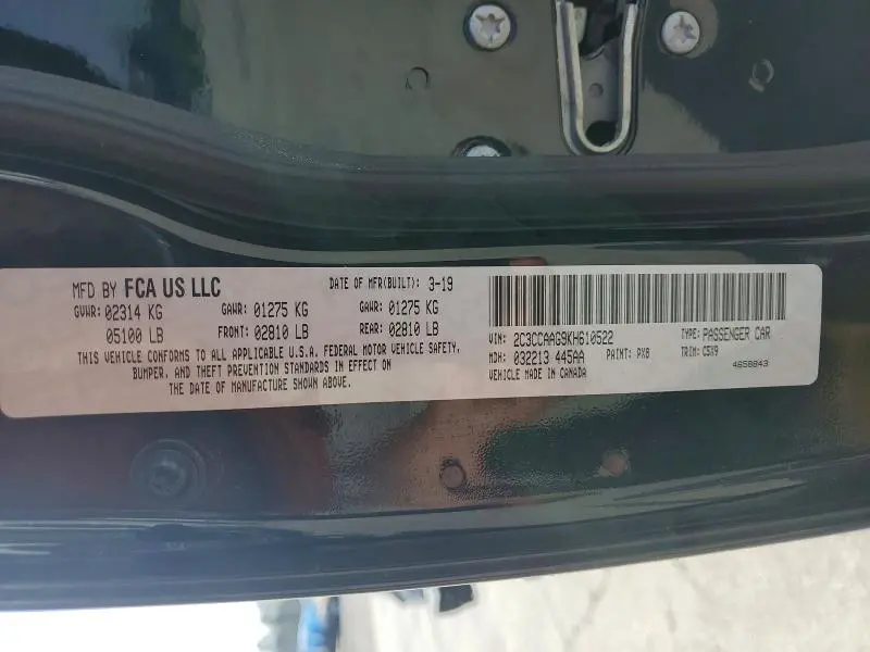 2019 CHRYSLER 300 TOURING  