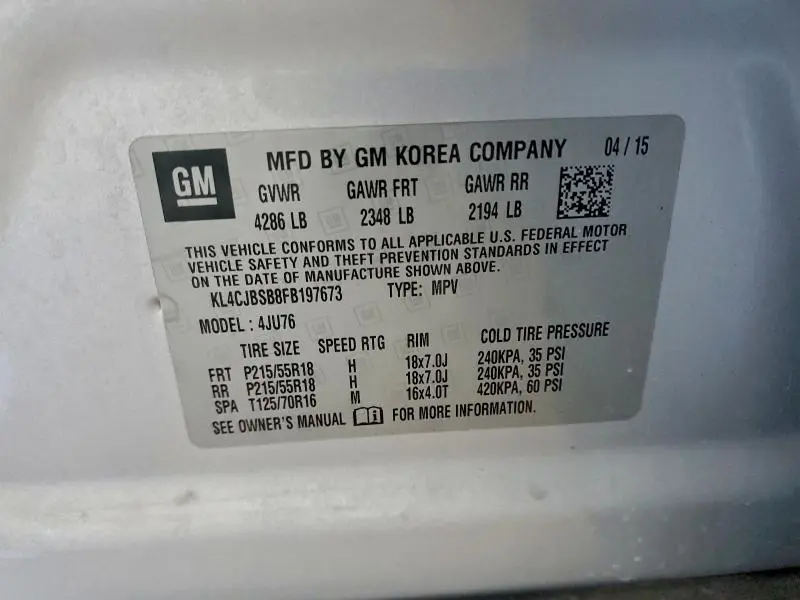 2015 BUICK ENCORE CONVENIENCE  