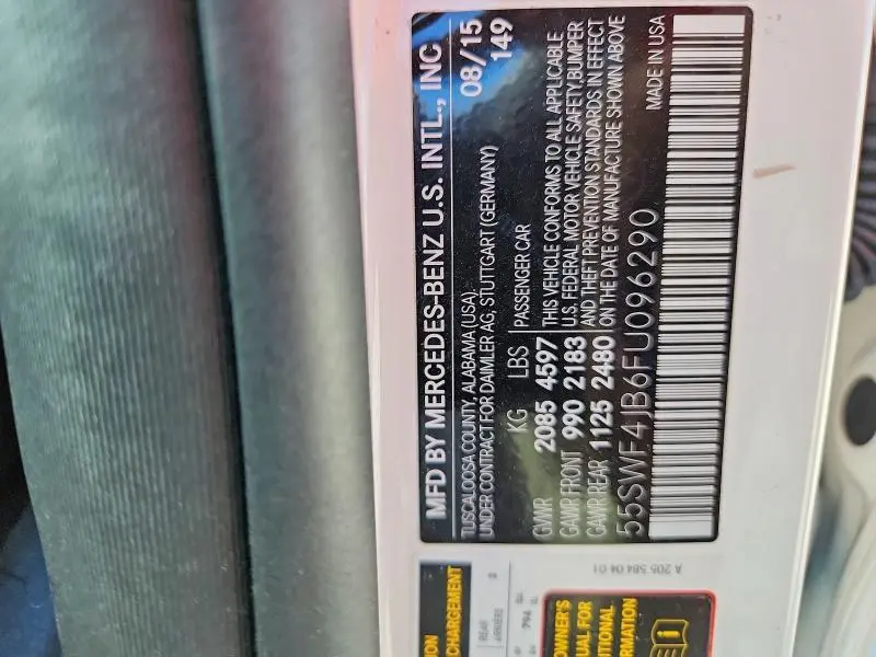 2015 MERCEDES-BENZ C 300  