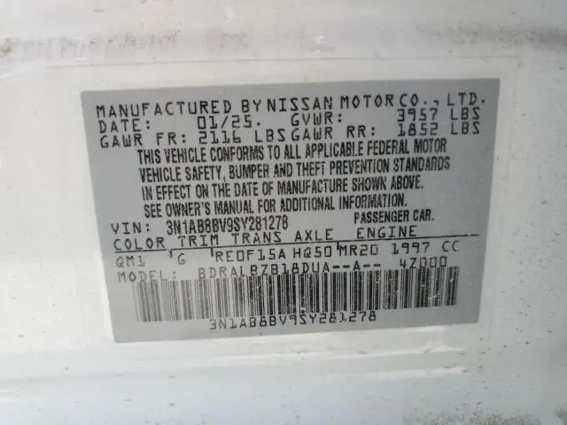 2025 NISSAN SENTRA S