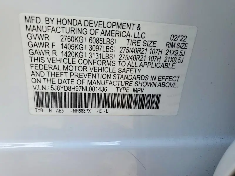 2022 ACURA MDX TYPE S  