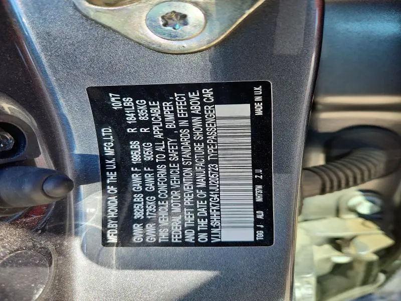 2018 HONDA CIVIC SPORT  