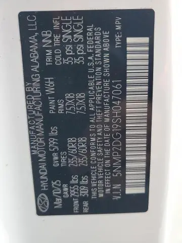 2025 HYUNDAI SANTA FE SEL  