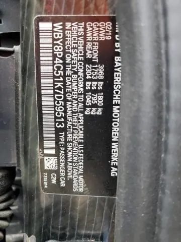 2019 BMW I3 REX  