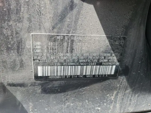 2021 SUBARU LEGACY PREMIUM