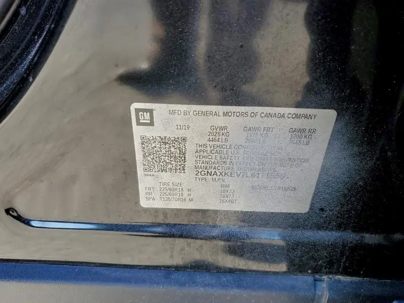 2020 CHEVROLET EQUINOX LT  