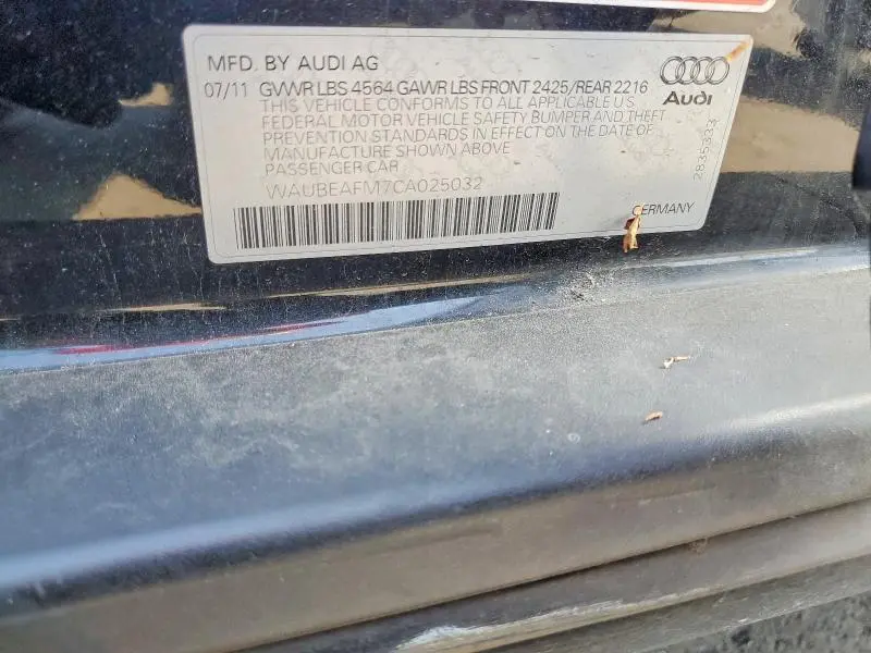 2012 AUDI A3 PREMIUM  