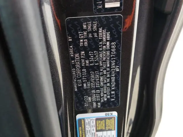 2022 KIA CARNIVAL LX  