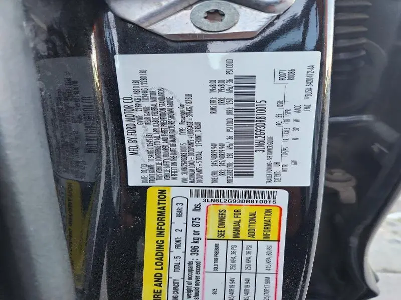 2013 LINCOLN MKZ   