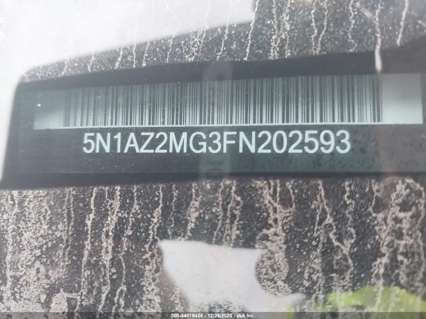 2015 NISSAN MURANO SL