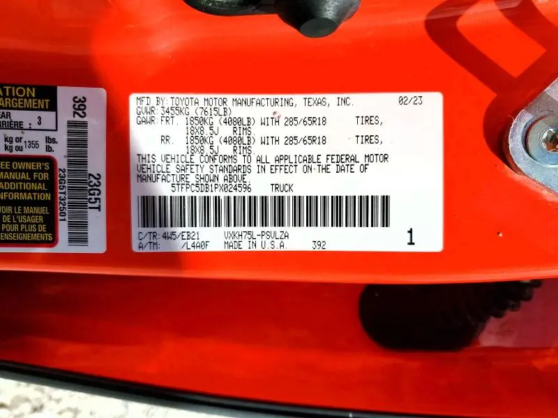 2023 TOYOTA TUNDRA TRD PRO HV  