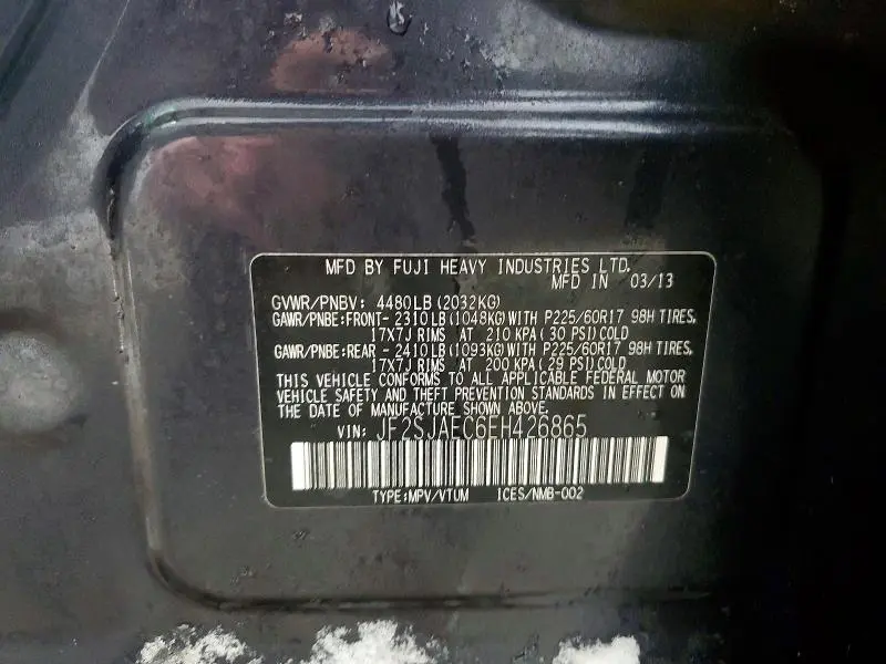 2014 SUBARU FORESTER 2.5I PREMIUM  