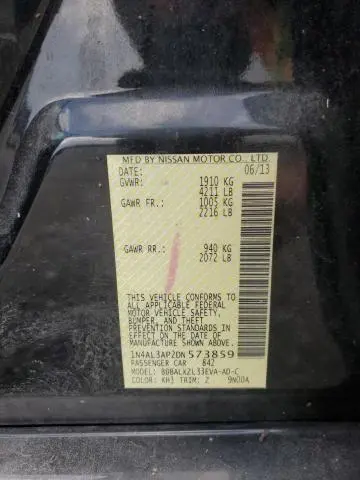 2013 NISSAN ALTIMA 2.5  