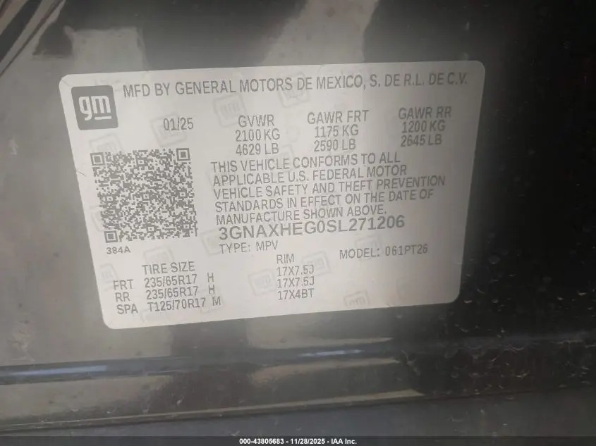 2025 CHEVROLET EQUINOX FWD LT