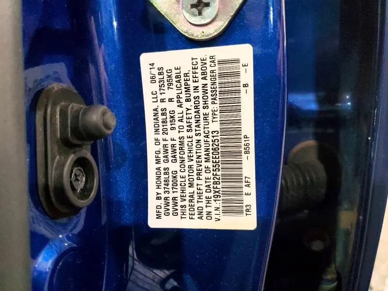 2014 HONDA CIVIC LX  