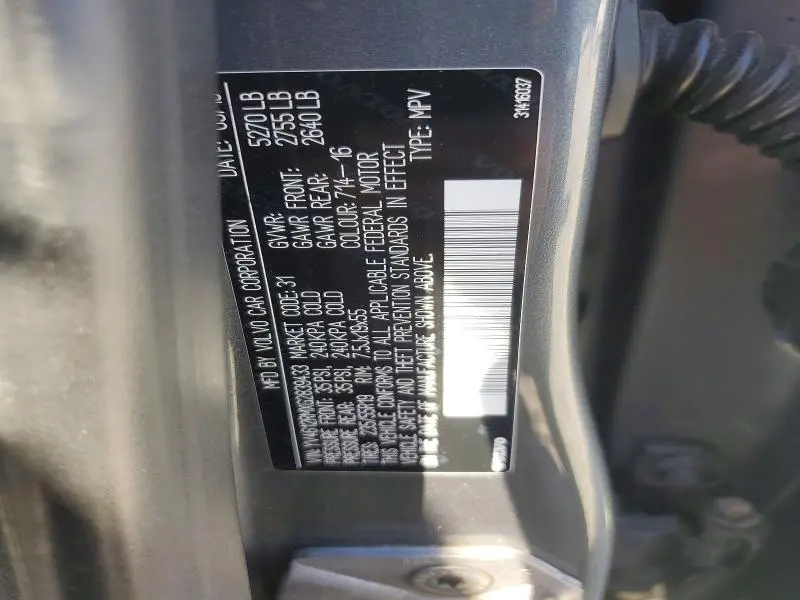 2016 VOLVO XC60 T5 PLATINUM  
