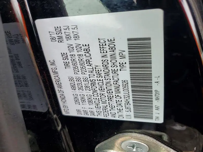 2018 ACURA RDX   