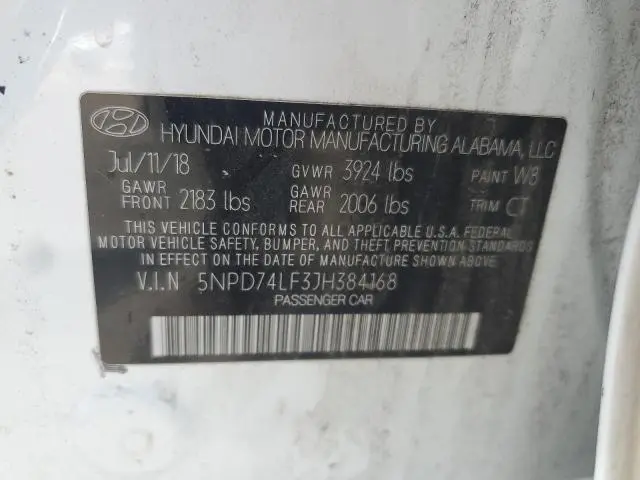 2018 HYUNDAI ELANTRA SE  