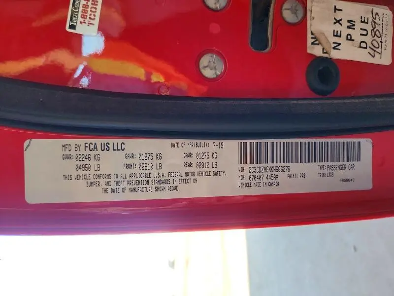 2019 DODGE CHALLENGER SXT  