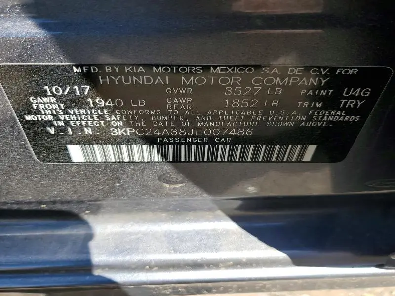 2018 HYUNDAI ACCENT SE  