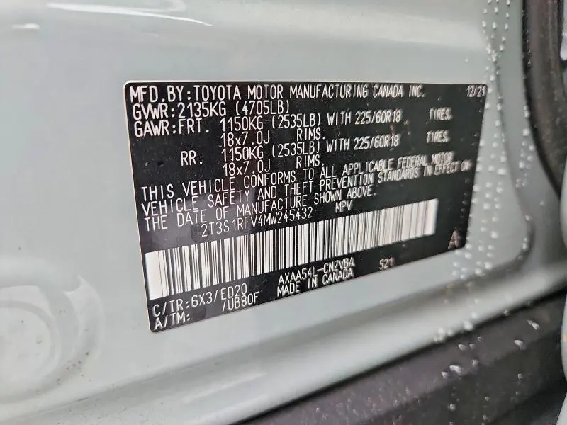 2021 TOYOTA RAV4 TRD OFF ROAD  