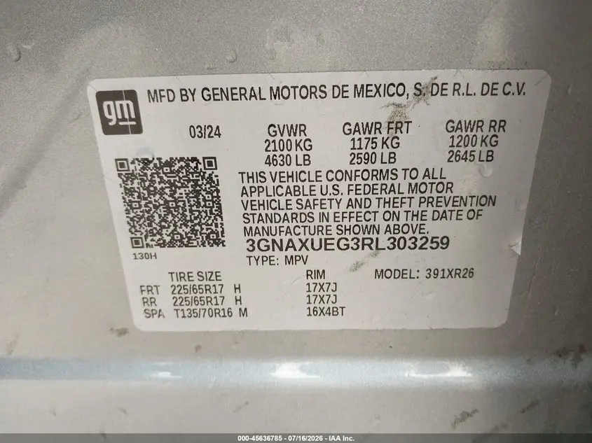 2024 CHEVROLET EQUINOX AWD LT