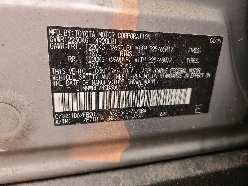 2025 TOYOTA RAV4 LE  