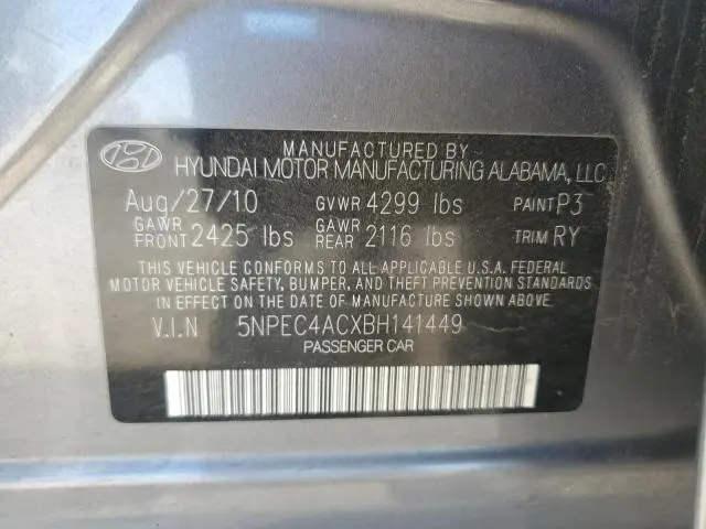 2011 HYUNDAI SONATA SE  