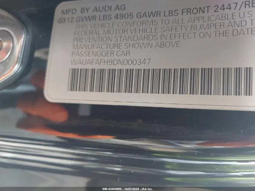 2013 AUDI A5 2.0T PREMIUM